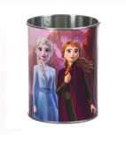 Suport metalic Frozen 2 pentru creioane si pixuri, 8x10 cm, Oem