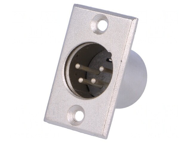 Soclu XLR 4 Pin Lipire 3mm
