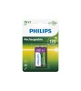 Philips MultiLife 9V 170mAh baterie reincarcabila HR22 / 6HR61-Conținutul pachetului 1 Bucată