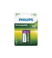 Philips MultiLife 9V 170mAh baterie reincarcabila HR22 / 6HR61-Conținutul pachetului 1 Bucată