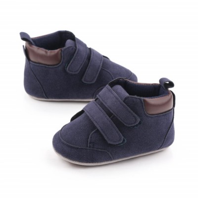 Ghetute bleumarine din material tip piele intoarsa (Marime Disponibila: 3-6 foto
