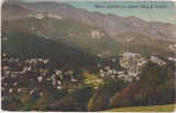 CP SINAIA VEDERE GENERALA CU CASTELUL PELES SI FURNICA ND(1924)