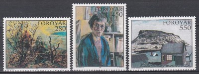 Feroe Insule 1985 - Pictură - Arta feroeză, MNH foto