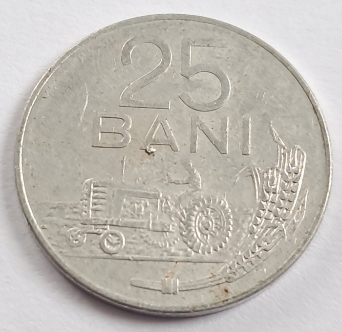 Romania, 25 Bani 1982 Aluminiu