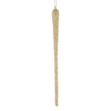 Cumpara ieftin Set 6 ornamente brad Craciun Turture Gheata sticla aurie &Oslash; 2x25 cm