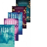 Pachet Frati vitregi (5 carti): 1. Pacatul meu; 2. Pacatul tau; 3. Pacatul nostru; 4. Intrusul; 5. Rebeca - Elle Kennedy, Mercedes Ron
