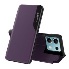Husa tip carte compatibila xiaomi redmi note 13 5g, stand view, purple foto