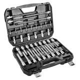 Set tubulare Torx 1/2 NEO TOOLS, biti scurti si lungi, 38 piese