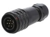 Mufă SA12 tată PIN 7 IP67 4&divide;6,5mm 5A 125V lipire pe cablu
