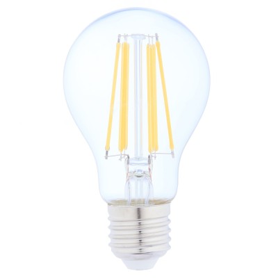 Bec LED filament Hoff clasic A60 E27 10W 1380lm lumina rece 6500 K foto
