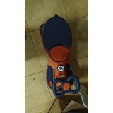 AIYAPLAY Mașină Electrică pentru Copii 12V, Vehicul Electric pentru Copii cu Baterie Litiu, Iluminare RGB, Roți Luminoase, Portocaliu | Aosom Romania