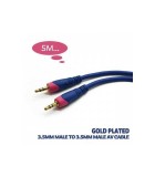 Cablu Jack 3.5 mm 5m stereo aurit conductor cupru stanat, Oem