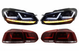 Faruri Osram LED VW Golf 6 VI (2008-2012) cu Stopuri LEDriving Semnal Dinamic Performance AutoTuning