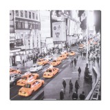 Tablou canvas, New York, Yellow cab 2, 80x80cm, gata de agatat pe perete