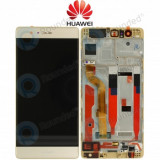 Huawei P9 (EVA-L09, EVA-L19) Capacul frontal al modulului de afișare + LCD + digitizer auriu