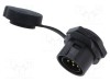 Conector circular soclu tată 7 pini 12A 500V IP67 drept LUTRONIC