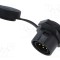 Conector circular soclu tată 7 pini 12A 500V IP67 drept LUTRONIC