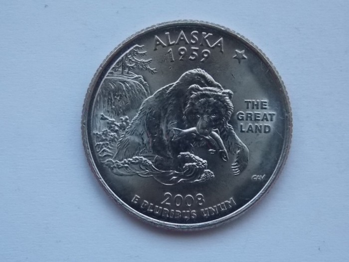 QUARTER DOLLAR 2008 ALASKA