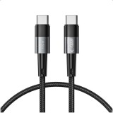 Cablu Date si Incarcare USB-C - USB-C Tech-Protect Ultraboost, 100W, 0.25m, Gri