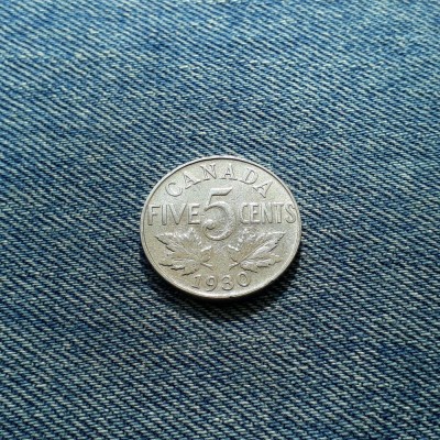 5 Cents 1930 Canada foto