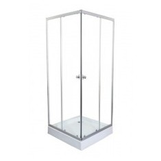 Set Cabina De Dus Patrata Cu Cadita Joasa Sanotechnik Tm59