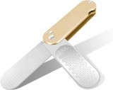 Pila multifunctionala 3 in 1 Wenxintek, otel inoxidabil/plastic, argintiu/auriu, 135 x 36 mm