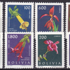 Bolivia 1962 flori MI 672-679 MNH