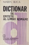 Dictionar de epitete al limbii romane (Buca, Editie 1985)