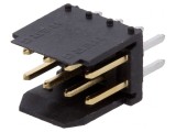 Soclu cablu-placă tată Dubox 2,54mm 8 PIN THT aurit FCI
