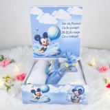 Cumpara ieftin Trusou Botez cu 8 Piese, Baby Mikey Mouse, Culoare Albastru Deschis - TB276