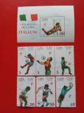 CUBA, FOTBAL ITALIA 90 - COLIȚĂ + SERIE COMPLETĂ MNH