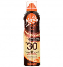 Lotiune Spray MALIBU Continuous Spray Rezistenta la apa UVA UVB SPF30 175 ml foto