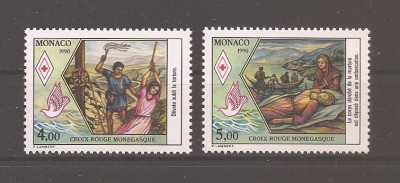 Monaco 1990 - Crucea Roșie din Monaco - Sf&amp;acirc;ntul Devot, Patronul Monaco, MNH foto