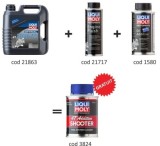 Pachet Schimb Ulei Liqui Moly Motorbike 10W-40 Optimal (Ulei 4L, Solutie Curatare Motor, Aditiv Ulei MOS2, Aditiv Benzina)