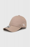 Cumpara ieftin New Era șapcă de baseball din bumbac culoarea gri, neted
