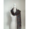 Eșarfă Damă Special Plus Indigo Vernil, 80x180cm, Poliester, Made in Italy - Eșarfă Transparentă de Zi/Seară