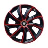 Set 4 Capace Roti 17 inchi (R17), Stig Rosu-Negru, Compatibil cu Dacia, Autohelix MSA