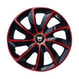Set 4 Capace Roti 17 inchi, Stig Rosu-Negru, Compatibil cu Dacia
