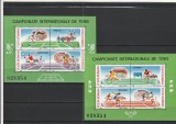 ROMANIA 1988 LP 1206 CAMPIONATUL INTERNATIONAL DE TENIS BLOCURI MNH NESTAMPILATE