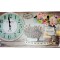 Ceas decorativ de perete, Lavanda, 59 cm, DO12-1