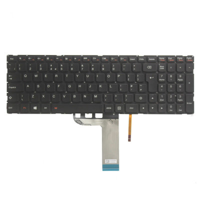 Tastatura Laptop, Lenovo, Yoga Edge 2-15, 2-1570, 2-1580, iluminata, layout UK foto