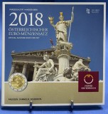 AUSTRIA 2018 - Set monetarie 1 cent-2 euro comemorativ - folder/ BU, Europa