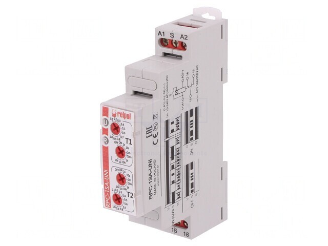 Timer Programabil 1s-10zile SPDT 250VAC/24VDC 16A