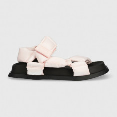 Tommy Jeans sandale NEW SANDAL WMNS femei, culoarea roz, EN0EN02135