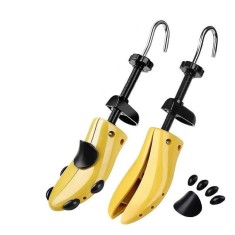 Set 2 Sanuri Calapoade Reglabilile, Pentru Alungit si Largit Pantofi, Universale, Unisex, Arc, Marime 30 - 36, Galben