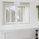 Perdele cu perdele 2 pcs Crem 140 x 140 cm Poliester