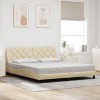VidaXL Cadru de pat fără saltea, crem, 180x200 cm, textil 3310620
