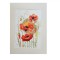 E127. Tablou Maci Rosii pe fond Auriu, acuarela cu cadru de Passpartout, 30x40cm