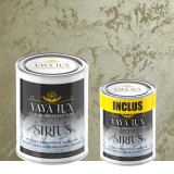 Vopsea Decorativă de Lux Sirius &ndash; Gri Verzui | Pachet 3 Litri (2L + 1L Inclus), Finisaj Perlat cu Perle de Sticlă -Toro Decor