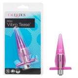 Vibrator Anal Calexotics Mini Vibro Tease, 10cm, Roz, TPR, Impermeabil IPX7, Reincarcabil USB